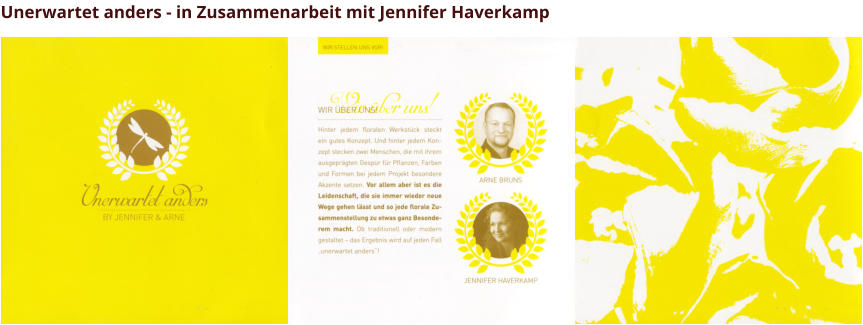 Unerwartet anders - in Zusammenarbeit mit Jennifer Haverkamp